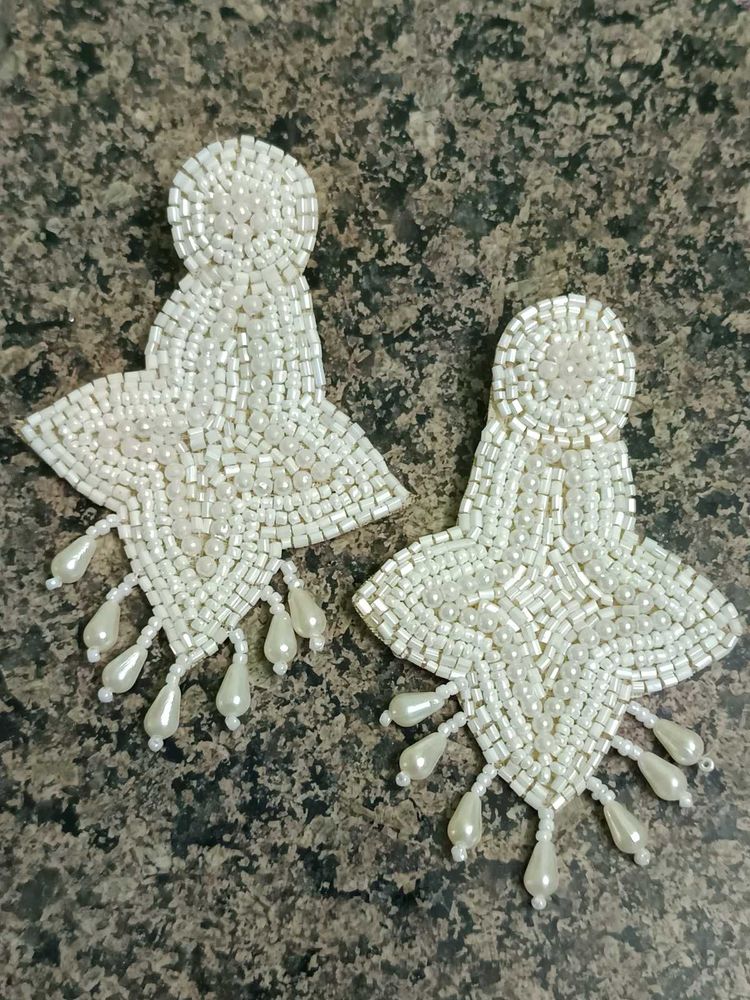 White Earring Pair No. 1
