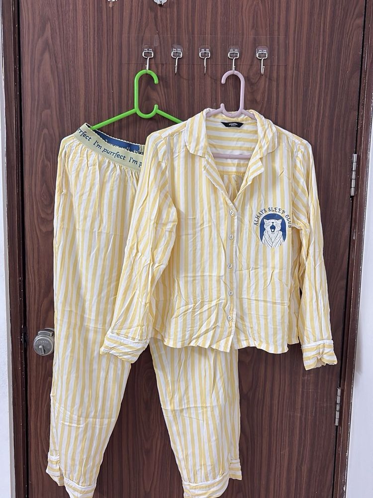 Cute Striped Pajama Set
