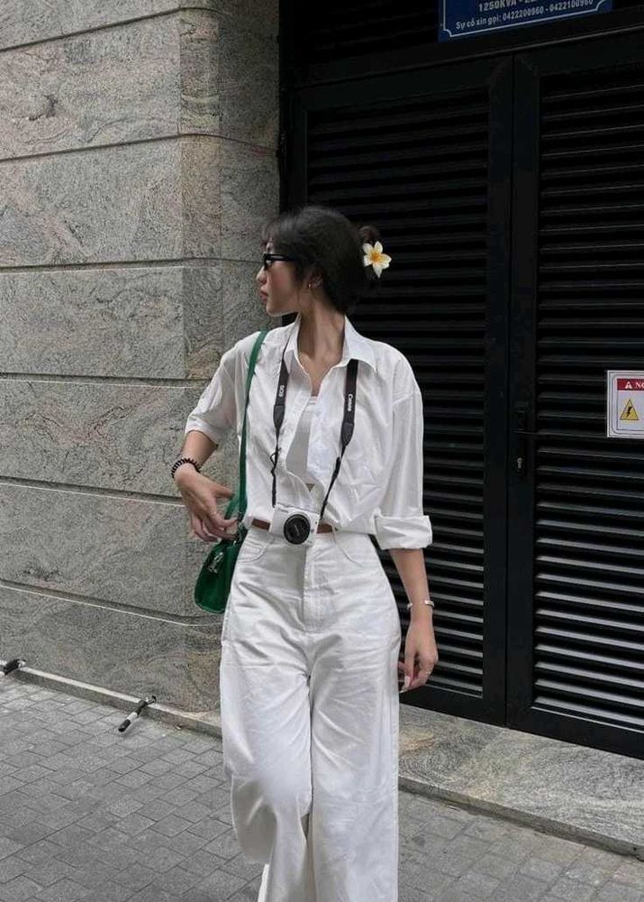 Stylish korean White pants