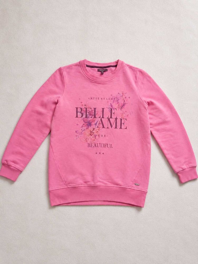 Pink "Belle Ame" Graphic Sweatshirt