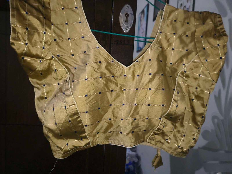 Golden Embroidered Blouse