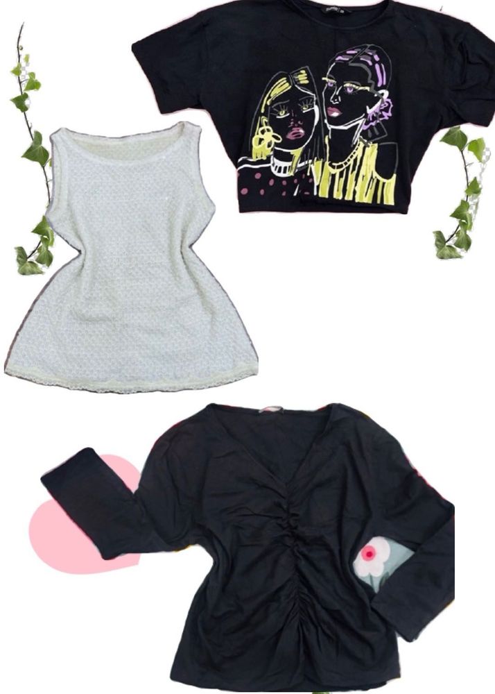 Set of 3 y2k tops