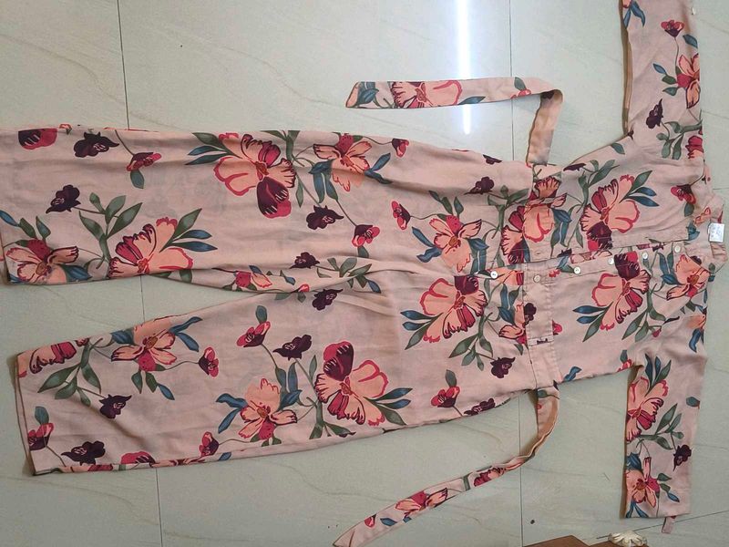 Floral Print Jumpsuit