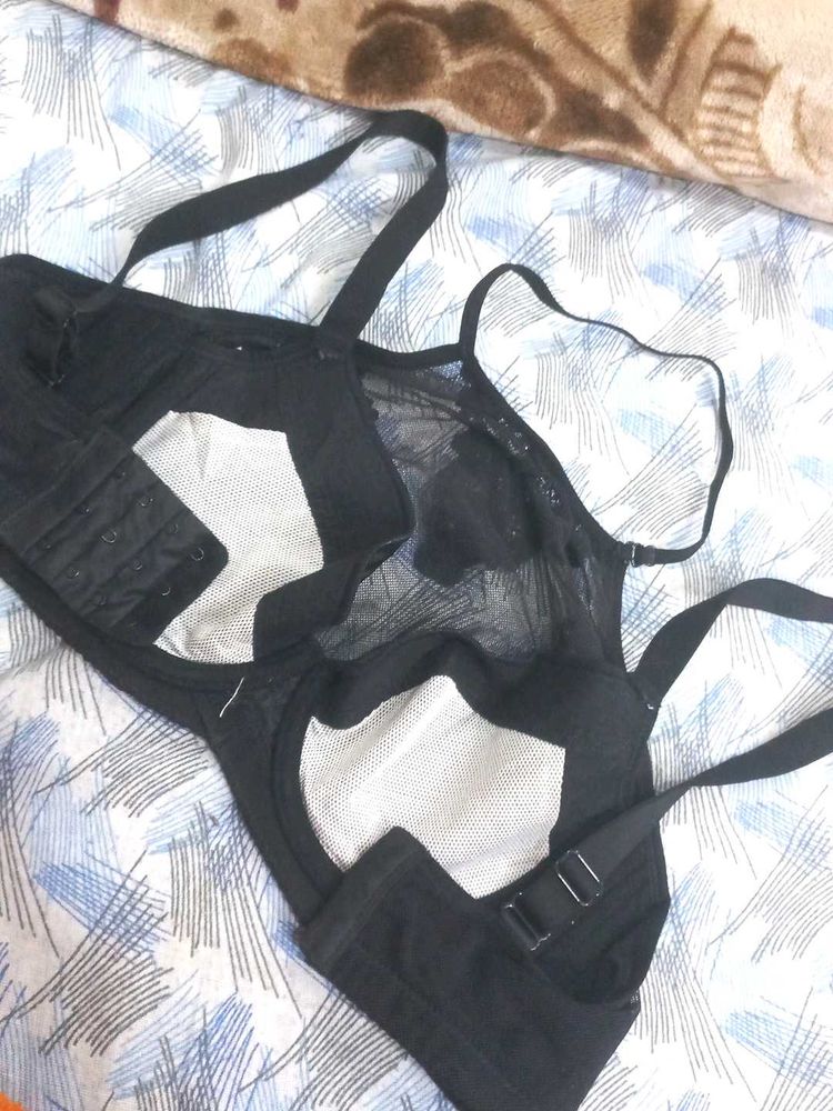 Black Lace Bra