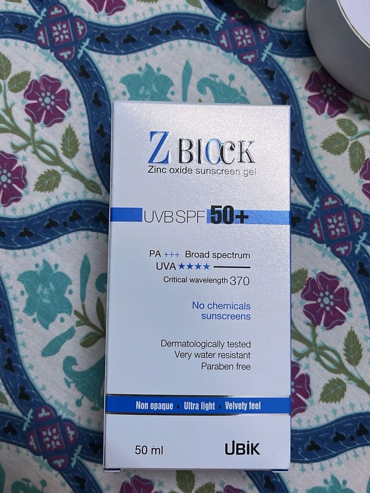 Z Block Zinc Sunscreen SPF 50+