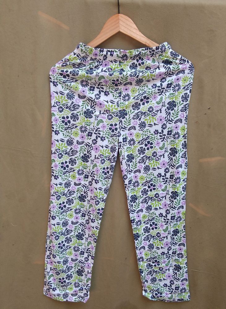 Floral Print Capri Leggings