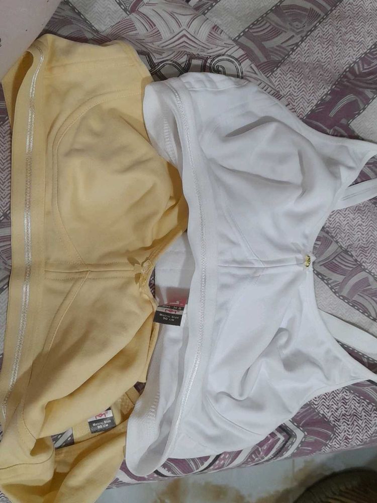 Comfortable Non Paded Bras (Nude &amp; White)