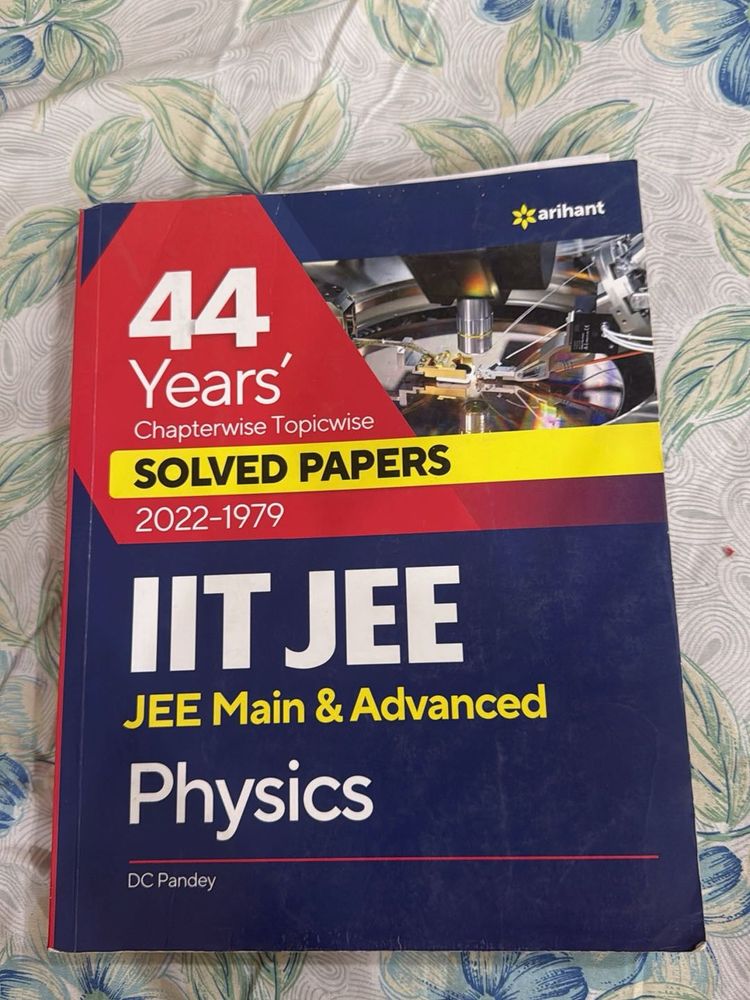 IIT JEE Physics Solved Papers, DC pandey