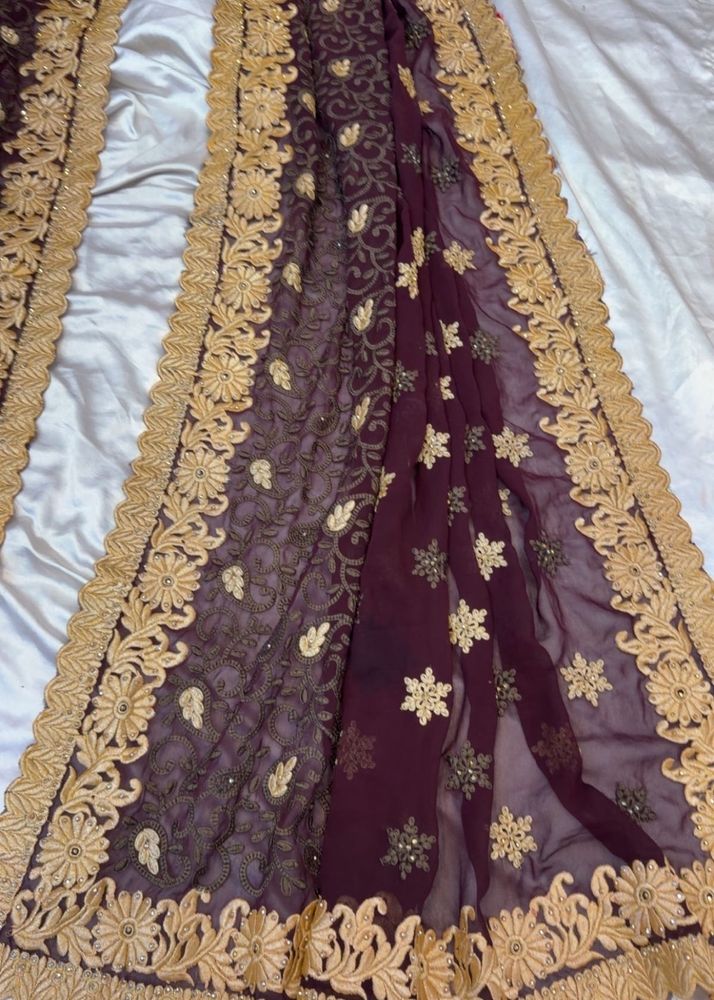 Embroidered Saree