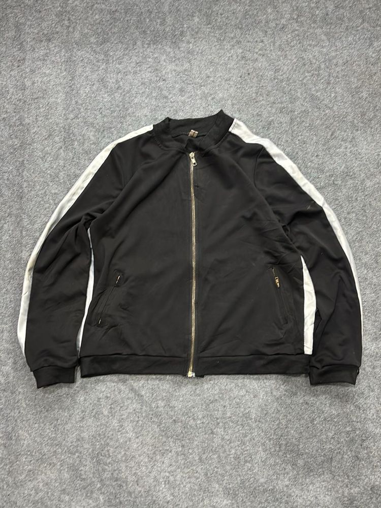 Men's Black &amp; White Track Jacket
