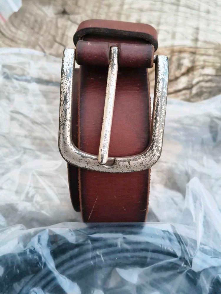 Classic Brown Leather Belt