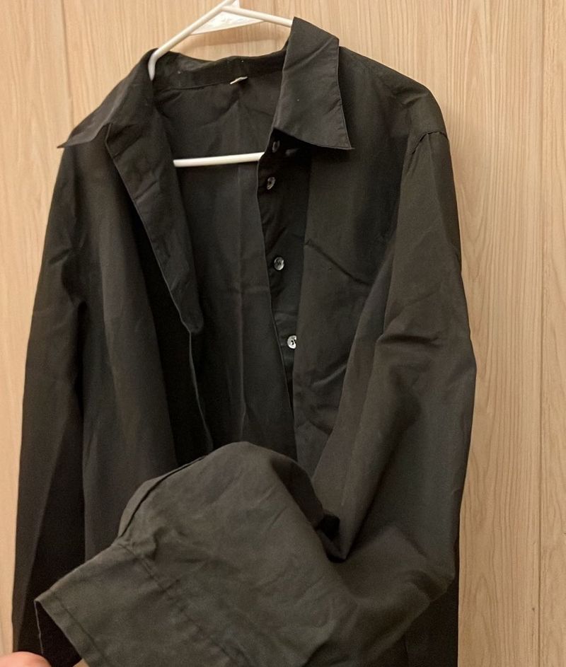 Classic Black Button-Up Shirt