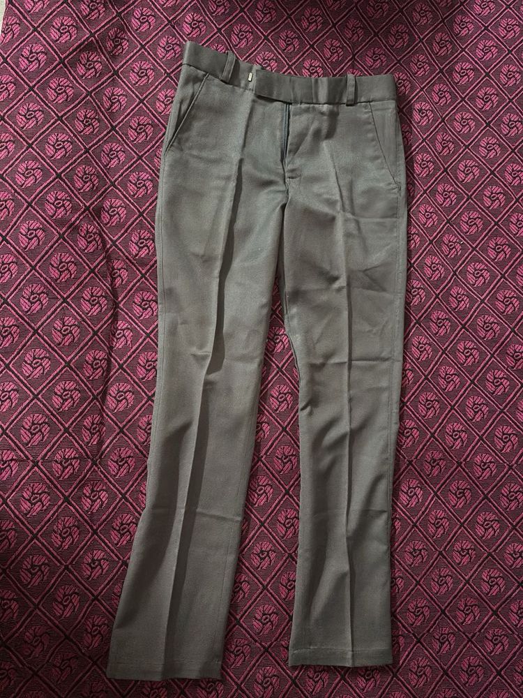 Men's Grey Formal Trousers