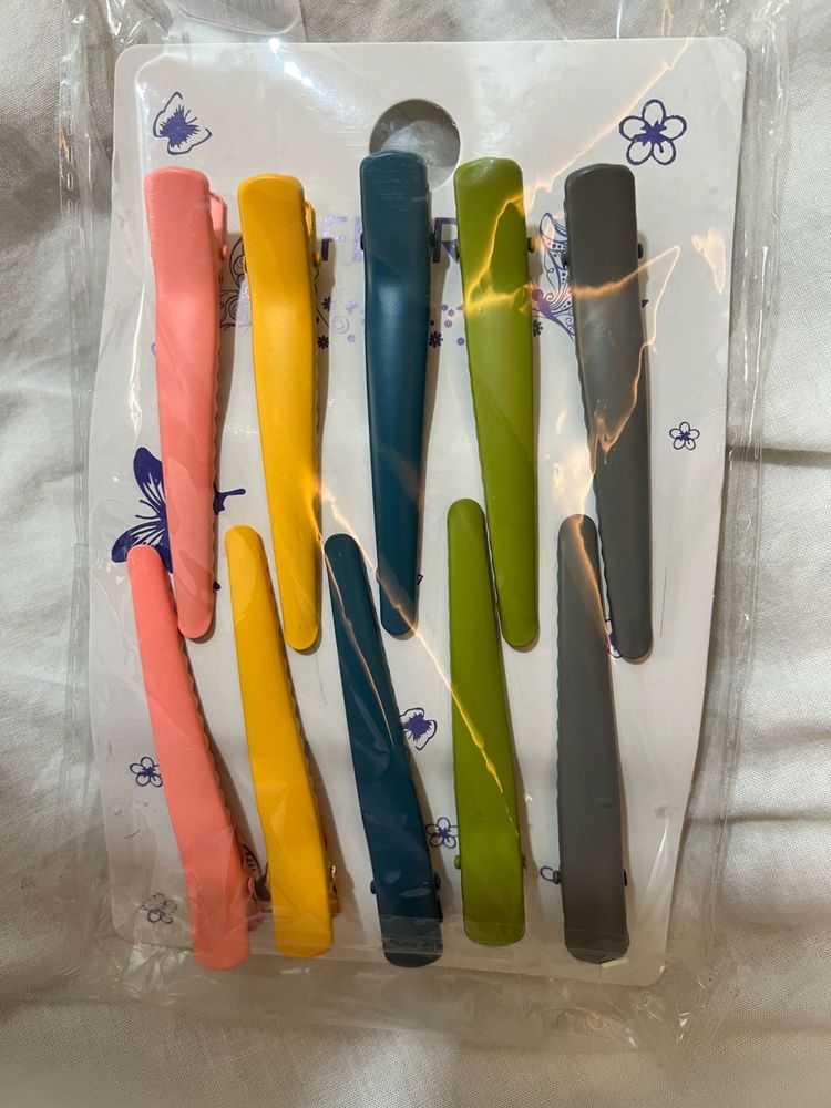 Colorful Hair Styling Clips Set