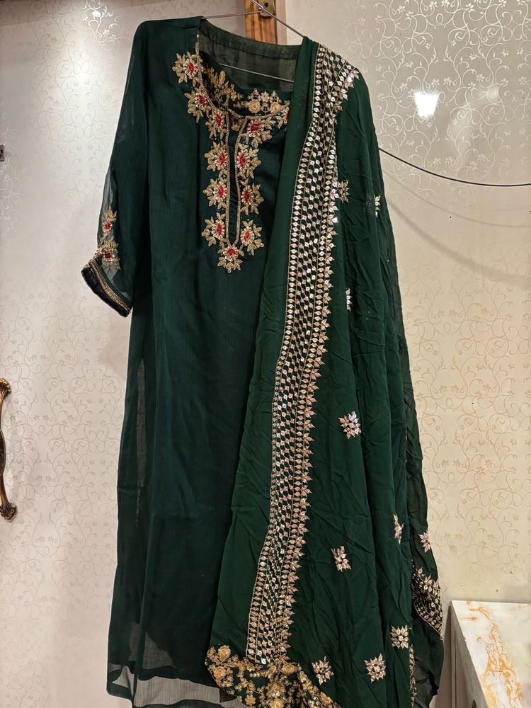 Elegant Embroidered Kurta Set with Dupatta