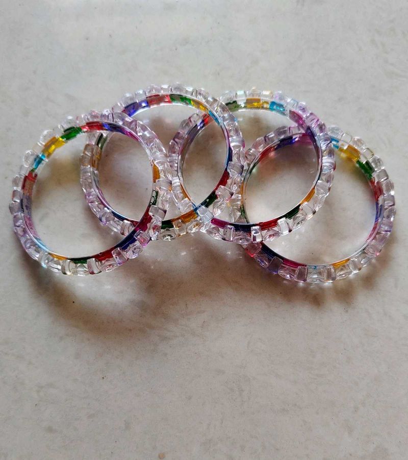 Rainbow Bangles (Set of 4)