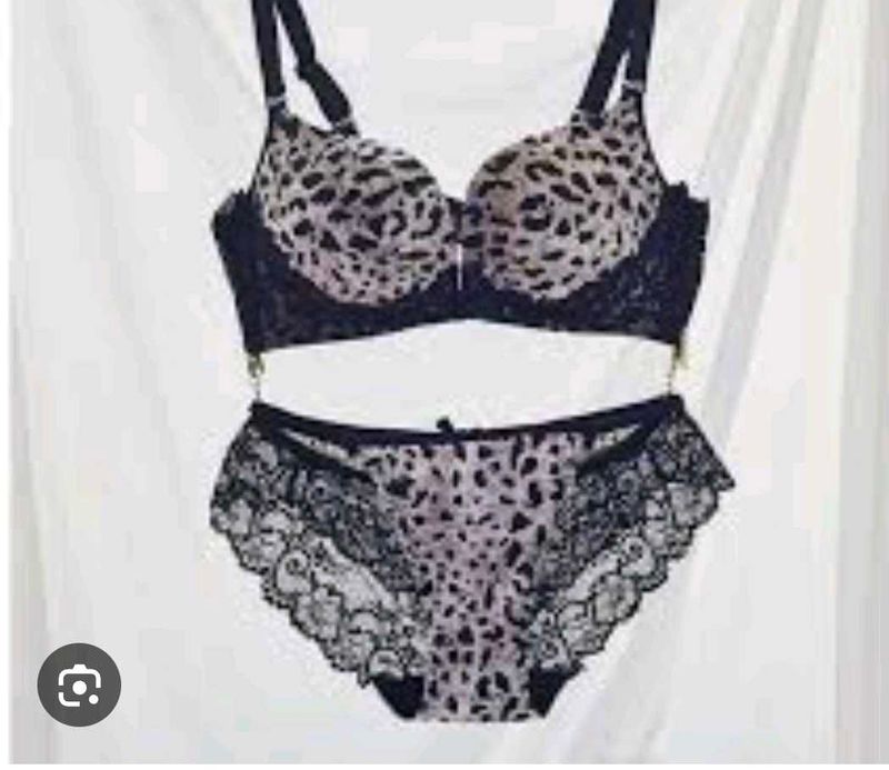 Leopard Print Lingerie Set