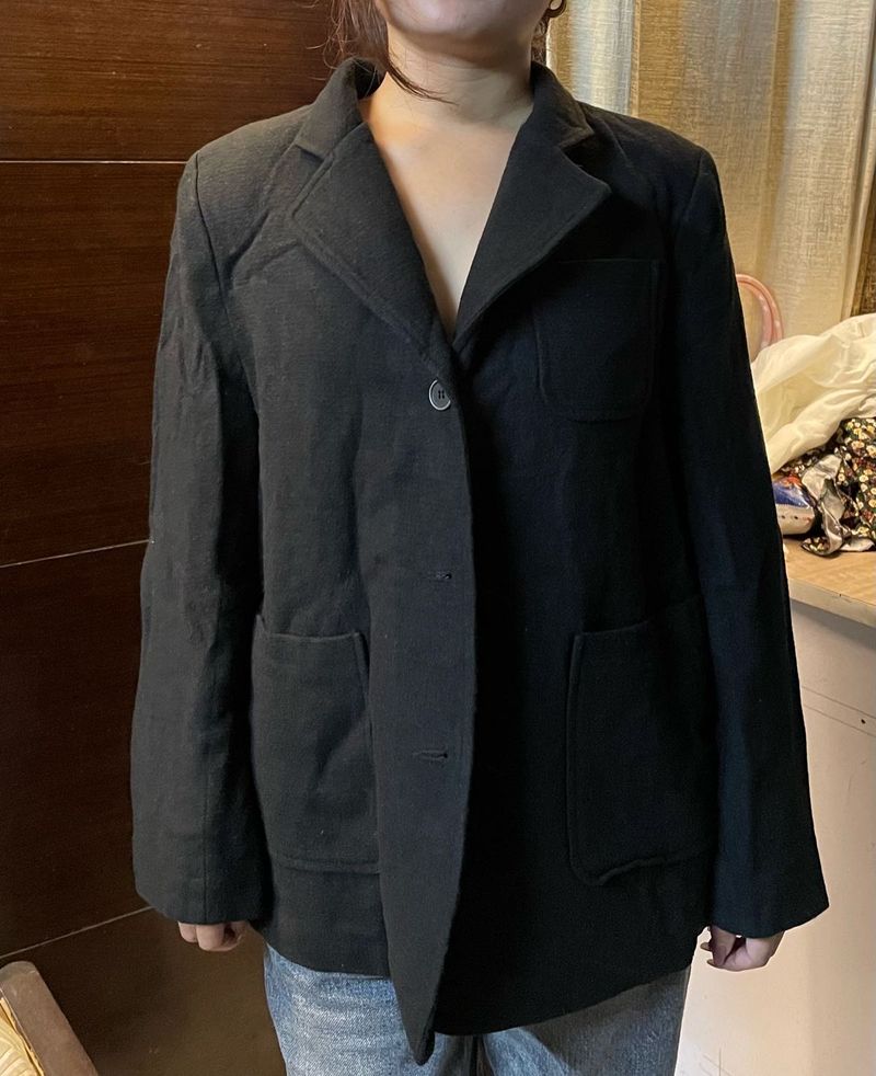 Classic Black Blazer Jacket