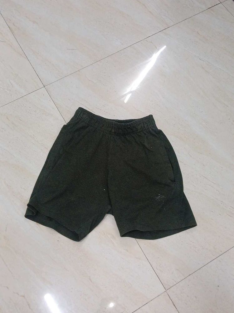 Men's Casual Dark Green Shorts