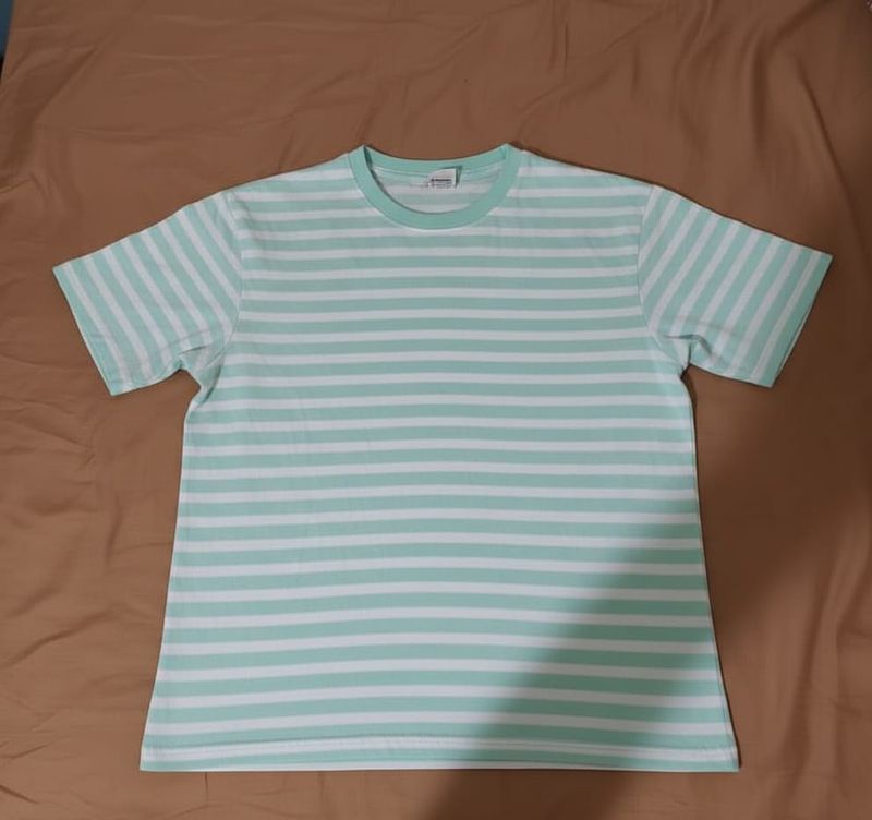 Striped Mint Green Tee