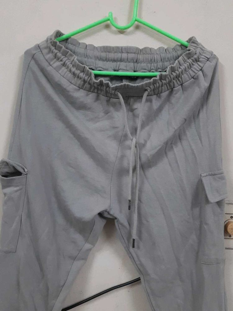 Grey Cargo Joggers
