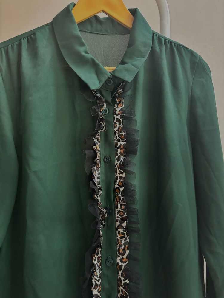 Green Korean Style Shirt