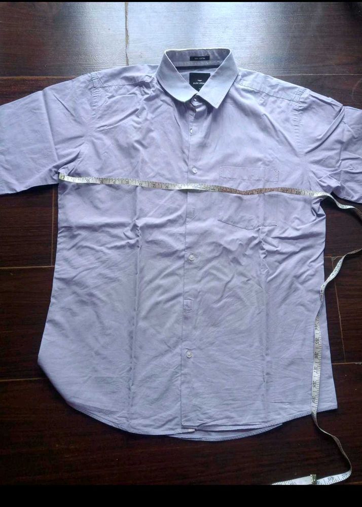 Men's Light Blue Short Sleeve Button Down