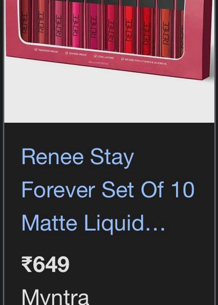 Renee Matte Liquid Lipstick Set