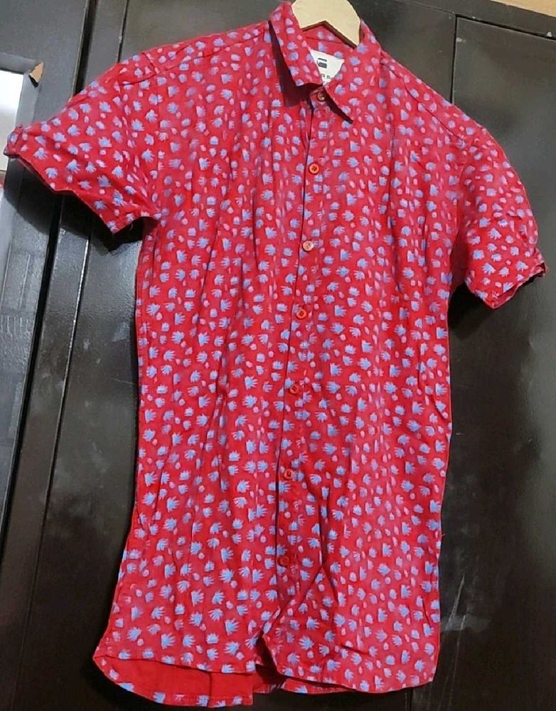 Red🔴 Half Sleeves Shirt For 38 Chest