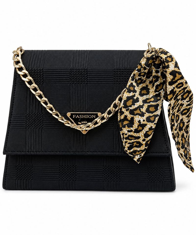 Classy Black Checkered Sling &amp; Handbag 🖤✨