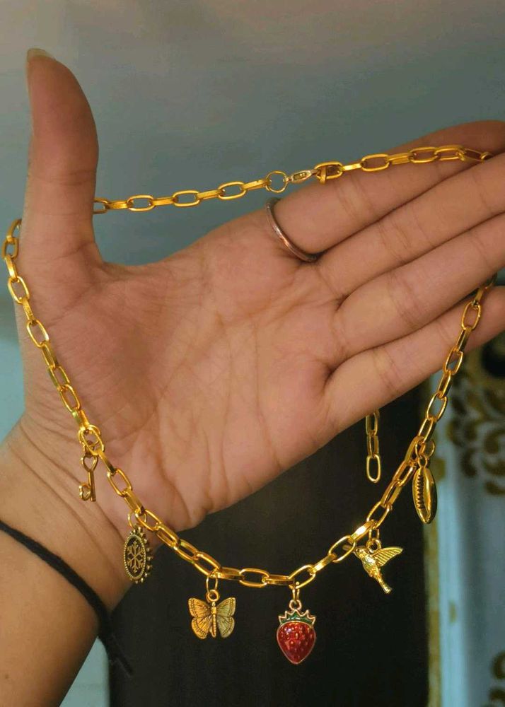 Gold Charm Necklace