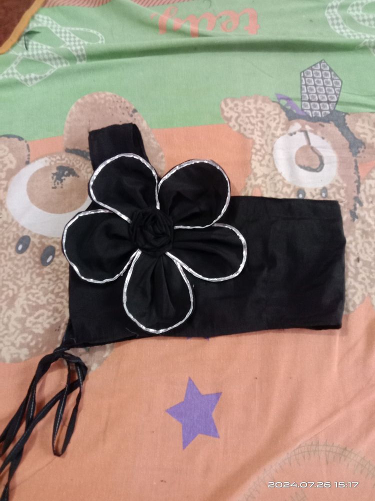 Black Colour Crop Top
