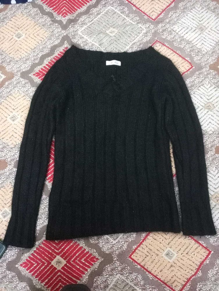 woolen v neck sweater