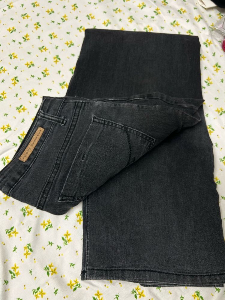 Classic Grey black Denim Jeans