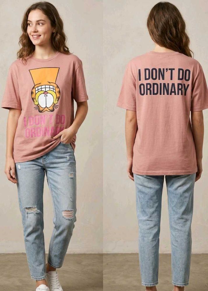 Garfield Graphic T-Shirt "I Don't Do Ordinary"