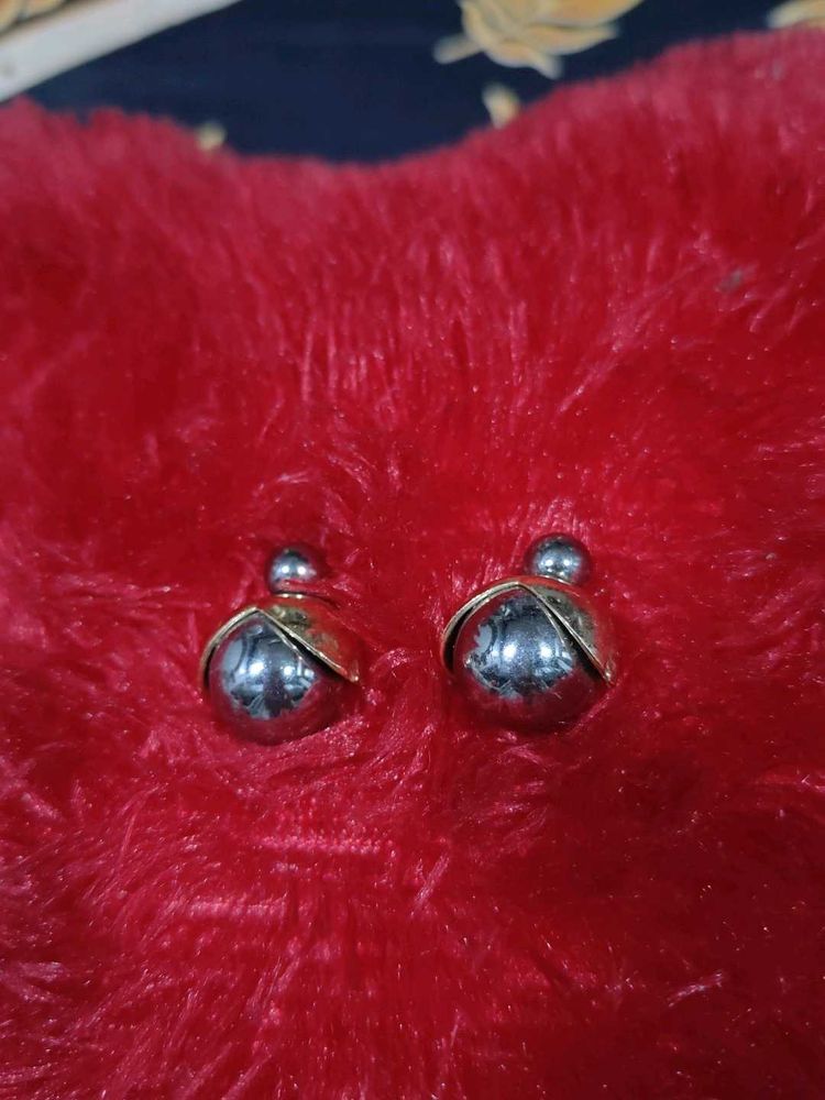 Elegant Silver &amp; Black Earrings