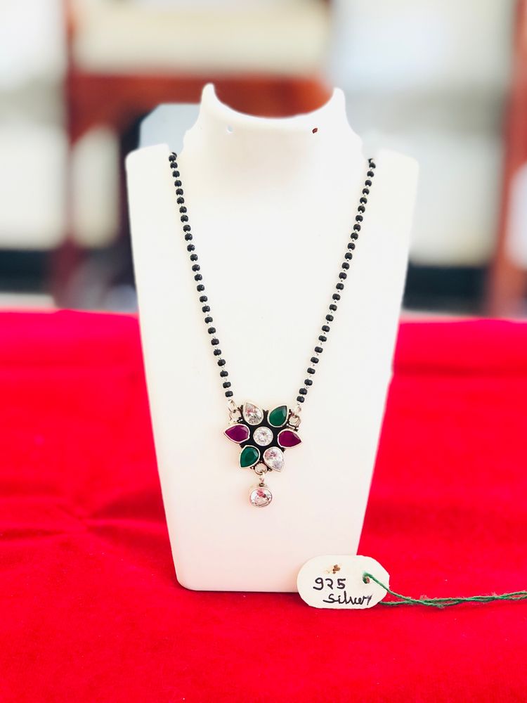 92.5 Original Silver Mangalsutra (wt:-8.500g)