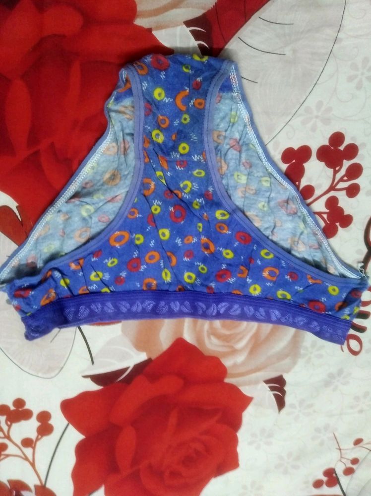Blue Flower Print Panty