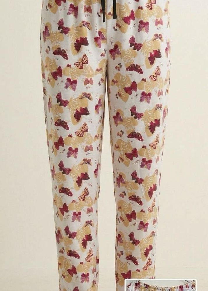 Cute Butterfly Print Pajama Pants