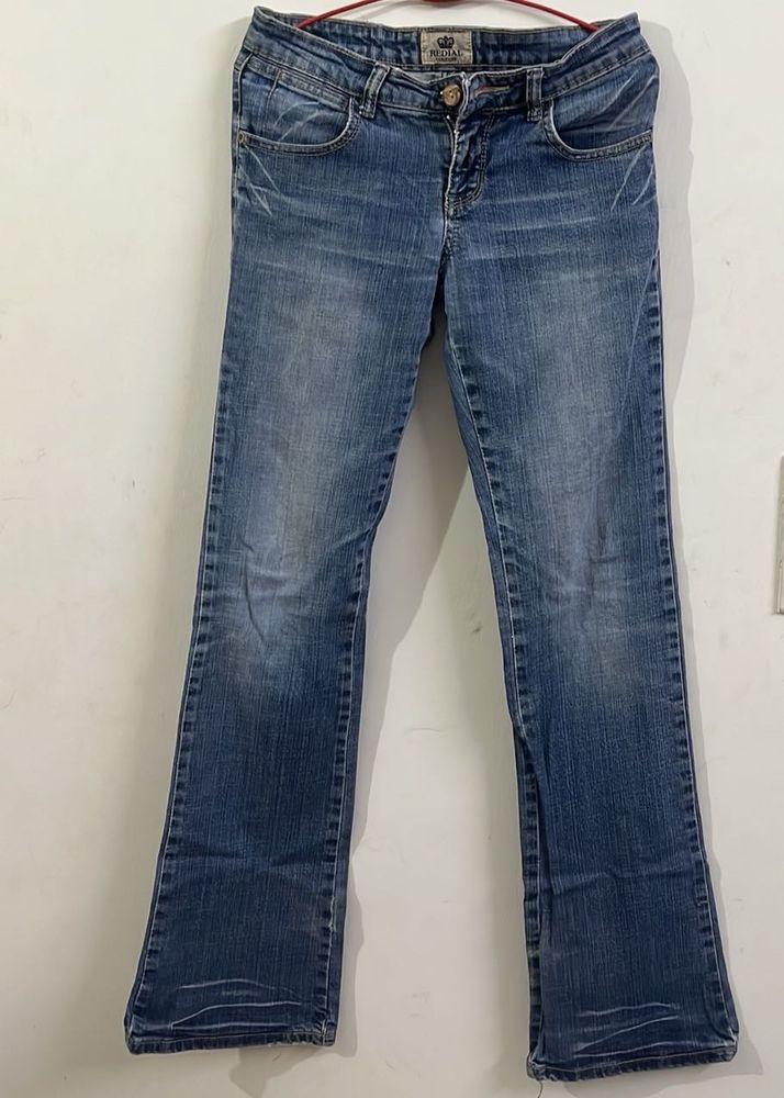 Classic Vintage Blue Denim Jeans