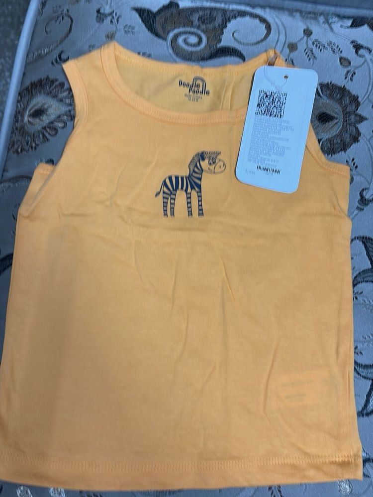 Cute Zebra Print Orange Tank Top