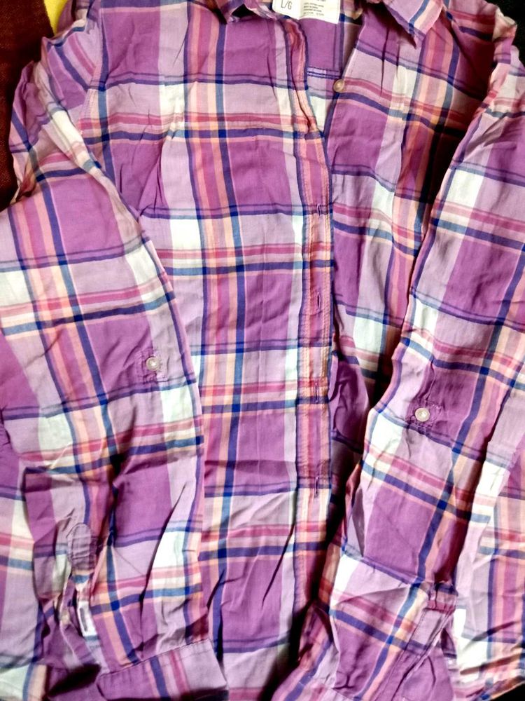 Purple Casual Shirt