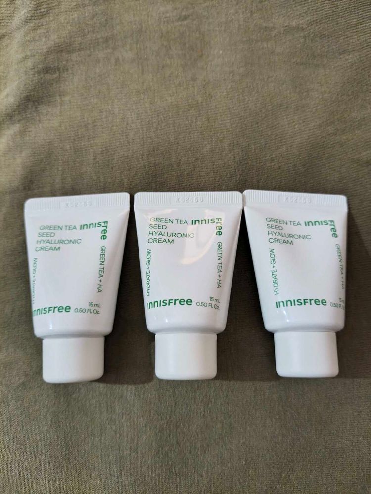 pack of 3, Green Tea Seed Hyaluronic Cream