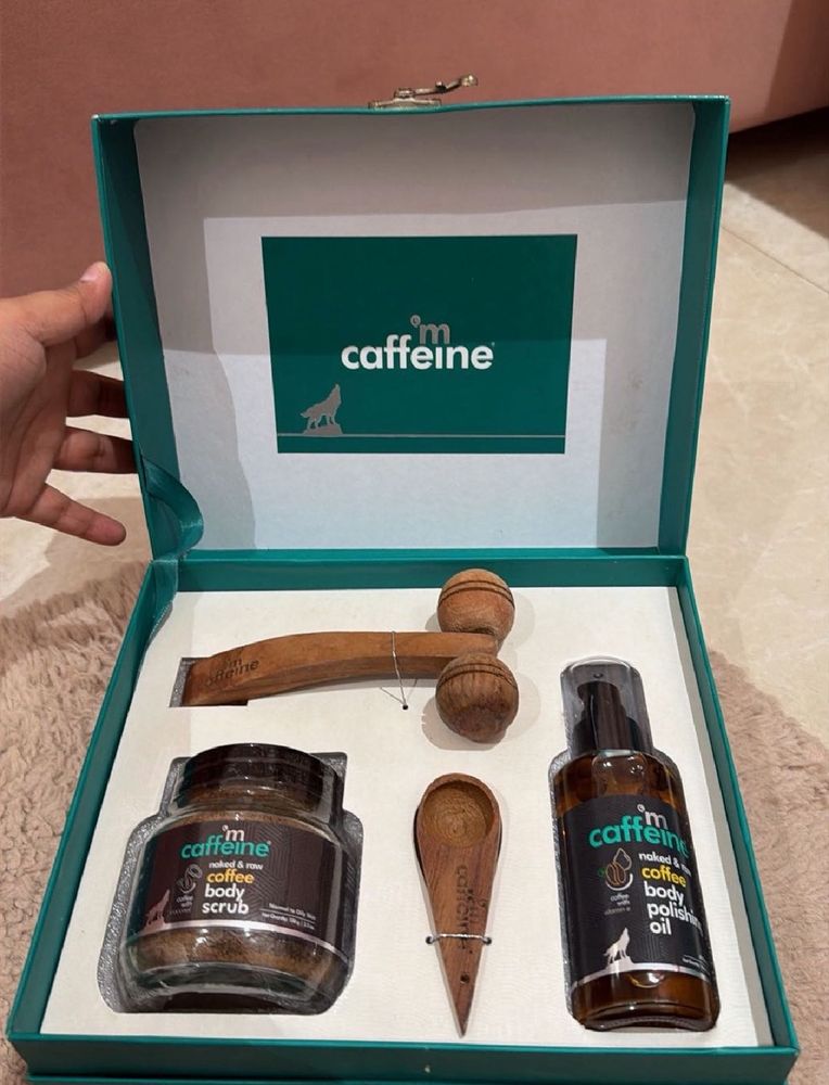 Caffeine Coffee Body Scrub &amp; Oil Set