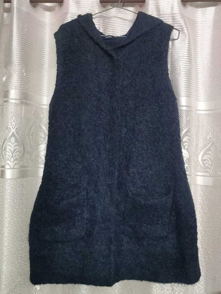 Cozy Sleeveless Knit Cardigan