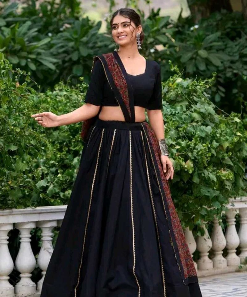 Elegant Black Lehenga Choli Set