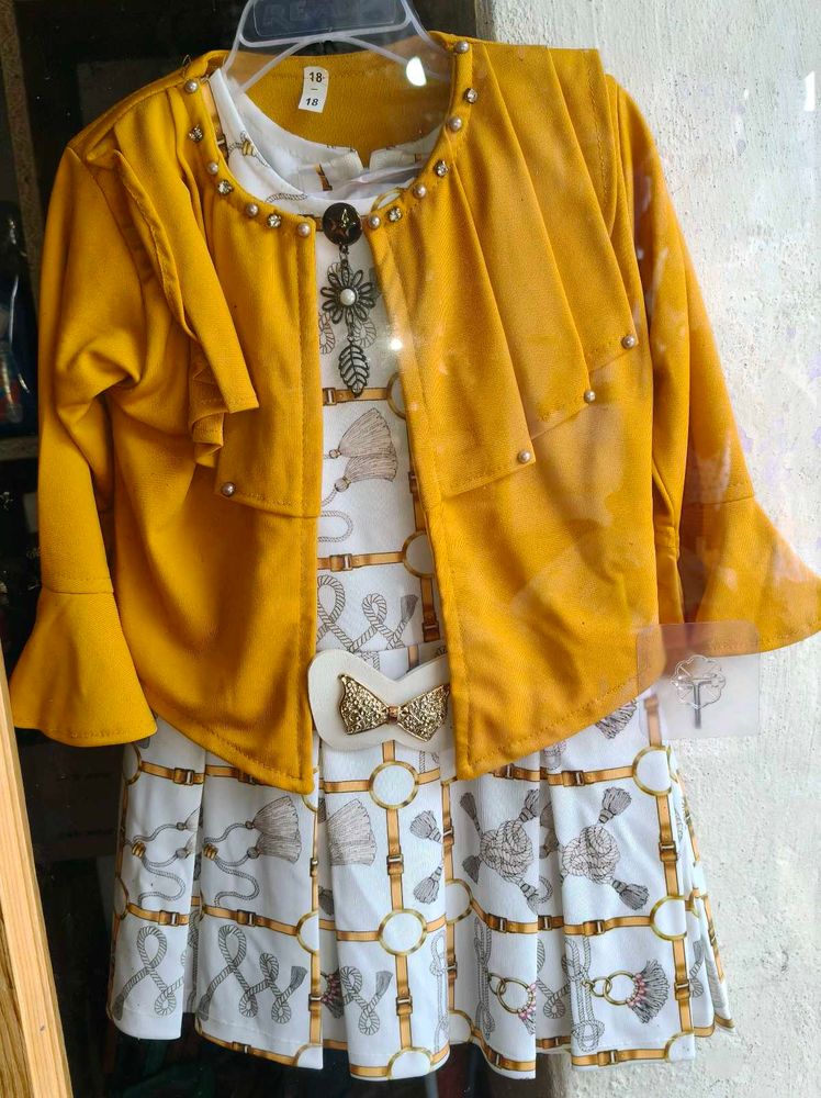 Chic Mustard Yellow Jacket Dress Set