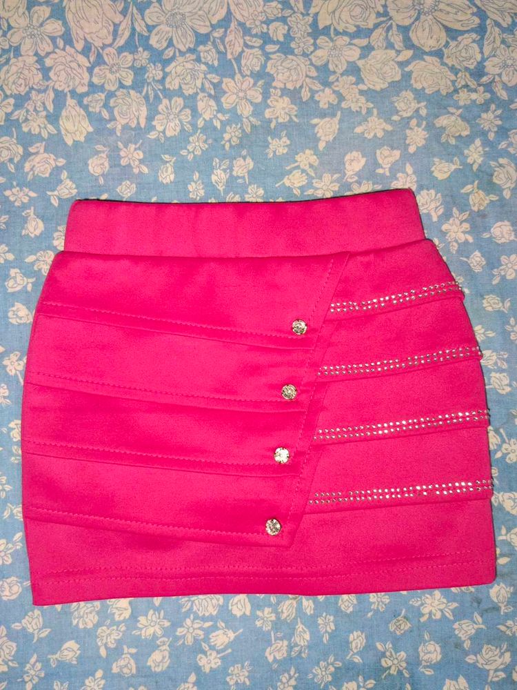 Hot Pink Mini Skirt