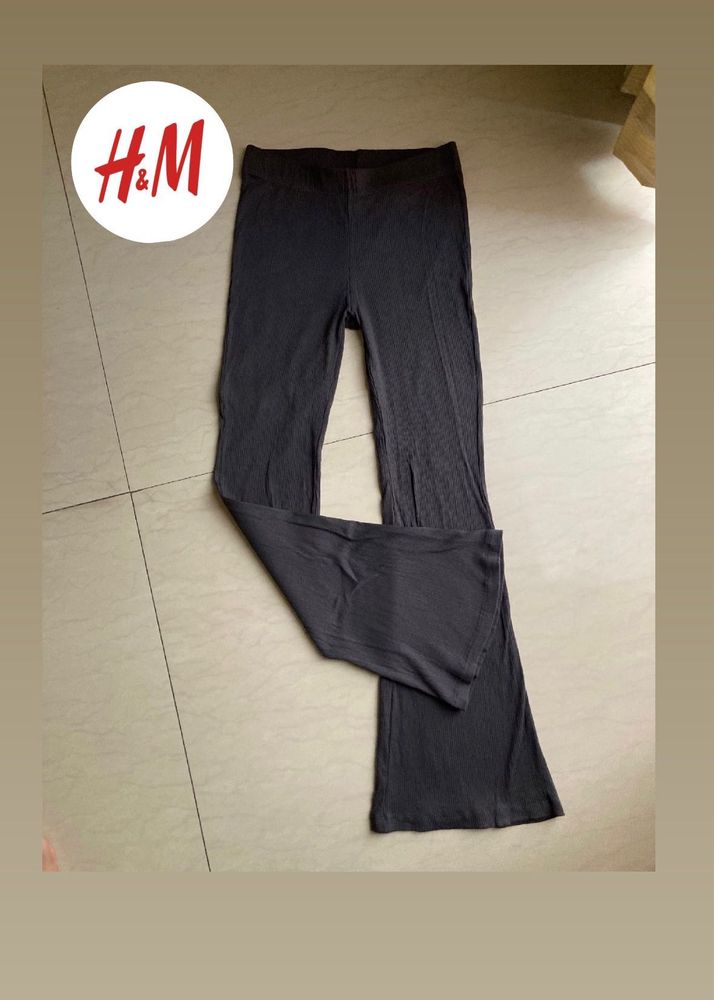 H&amp;M Flared Ribbed Leggings For Women