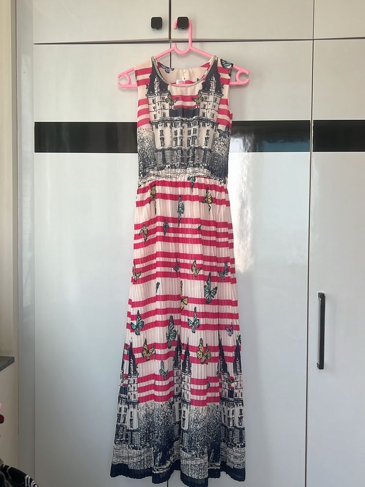 Flared long dress